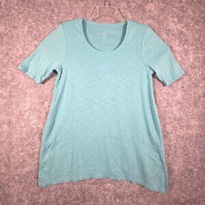 J. Jill Women's Knit Pullover Tunic Top Blue Size M